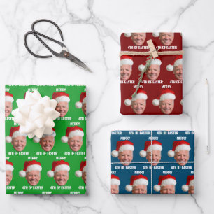 Joe Biden zum 4. Osterweihnachtsfest Geschenkpapier Set