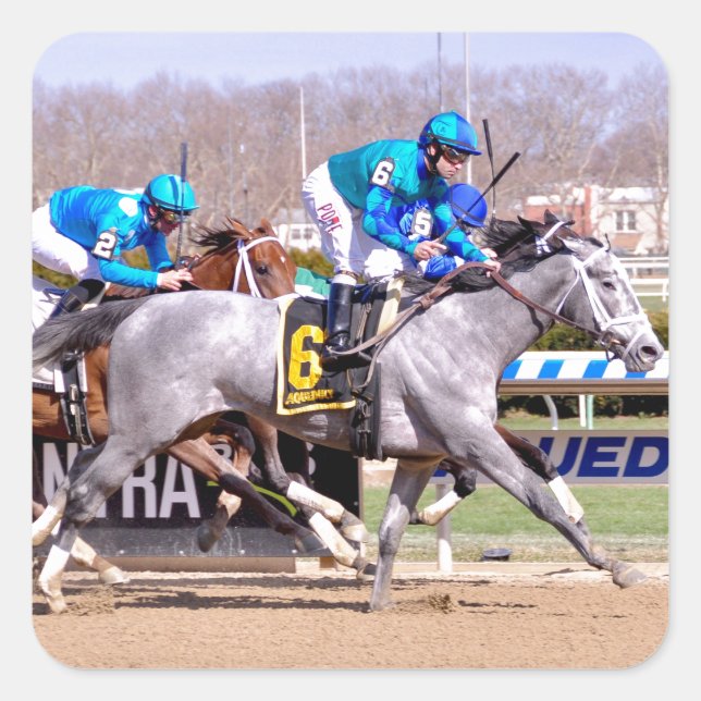 Joe-Bravo - mein Fräulein lilly Quadratischer Aufkleber (Vorderseite)