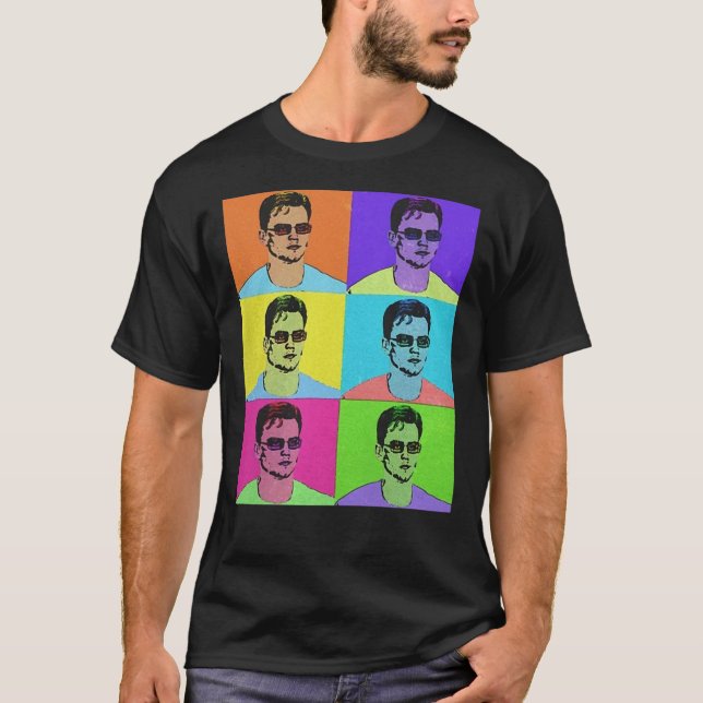 Joe Burrow Colorful Painting Art   T-Shirt (Vorderseite)