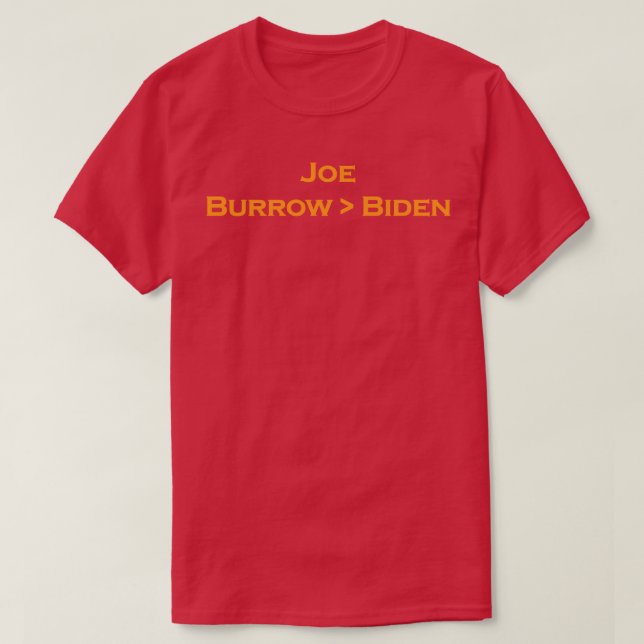 Joe Burrow Joe Biden T-Shirt (Design vorne)