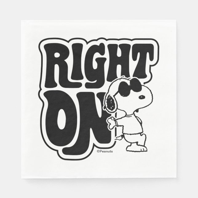 Joe Cool - Richtig Serviette (Vorderseite)