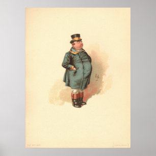 Joe (Der fette Junge) Kyd, Dickens The Pickwick Pa Poster