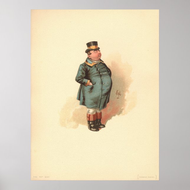 Joe (Der fette Junge) Kyd, Dickens The Pickwick Pa Poster (Vorne)