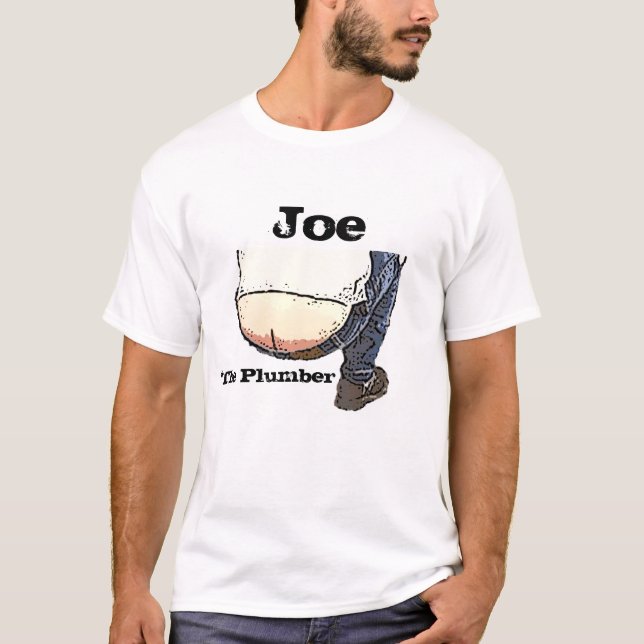 Joe der Klempner ButtCrack T - Shirt (Vorderseite)