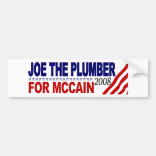 Joe der Klempner für McCain Autoaufkleber