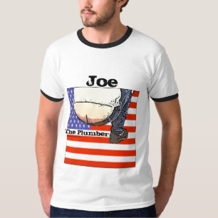 Joe die Klempner-amerikanische Flagge - Shirt