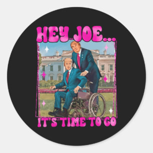 Joe Es ist an der Zeit, wirklich guten Mann Donald Runder Aufkleber