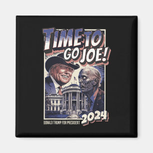 Joe Funny Pro Trump & amp: Zombie Biden 2024 Magnet