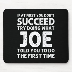 Joe Gift Name Personalisiert Birthday Funny Christ Mousepad