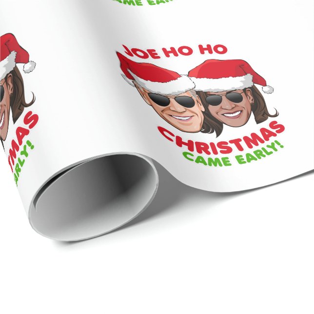 JOE HO HO - CHRISTMAS KAM FRÜH GESCHENKPAPIER (Rolleneckpunkt)