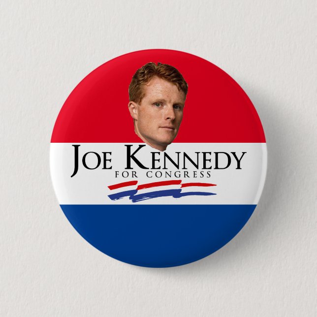 Joe Kennedy für den Kongress Button (Vorderseite)