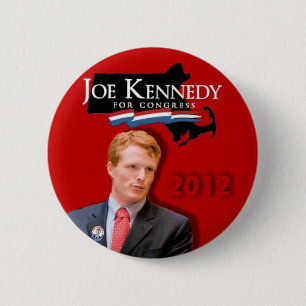 Joe Kennedy für Kongress-Rot Button