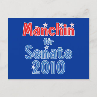 Joe Manchin für Senate 2010 Star Design Postkarte