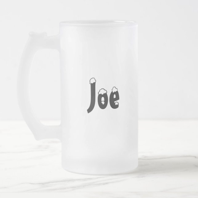 Joe-Name Art-mattierte Tasse (Links)