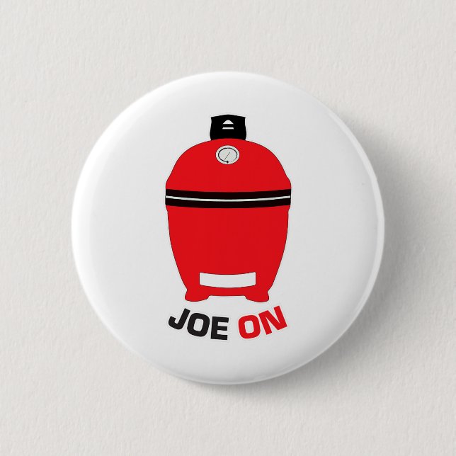 Joe on Red Grillen Grilling Low and Slow Kamado Ch Button (Vorderseite)