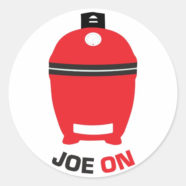 Joe On Sticker für Kamado Grill Fans (Vorderseite)