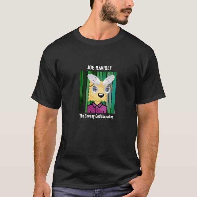 Joe Ravioli The Cheesy Codebreaker T-Shirt (Vorderseite)
