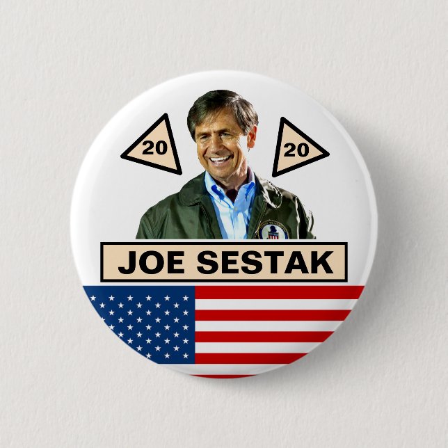 Joe Sestak für Präsidenten 2020 Button (Vorderseite)