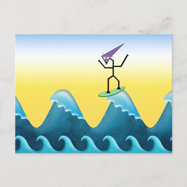 Joe Surfer Postkarte (Vorderseite)