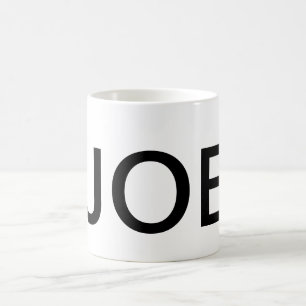 JOE-Text-Kaffee-Tassen-Trinkbehälter-Koffein Tasse