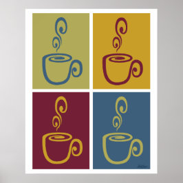 Joe Time Coffee Pop Art Mute Print Poster