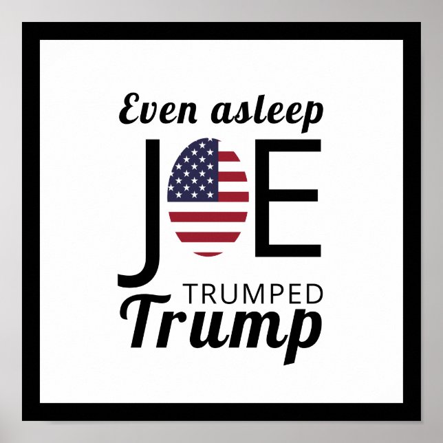 Joe Trumps amerikanische Flagge Poster (Vorne)