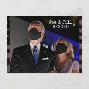 Joe und Jill Biden 2020 Wahl Postkarte