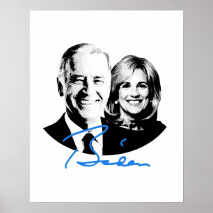 Joe und Jill Biden Signature Poster