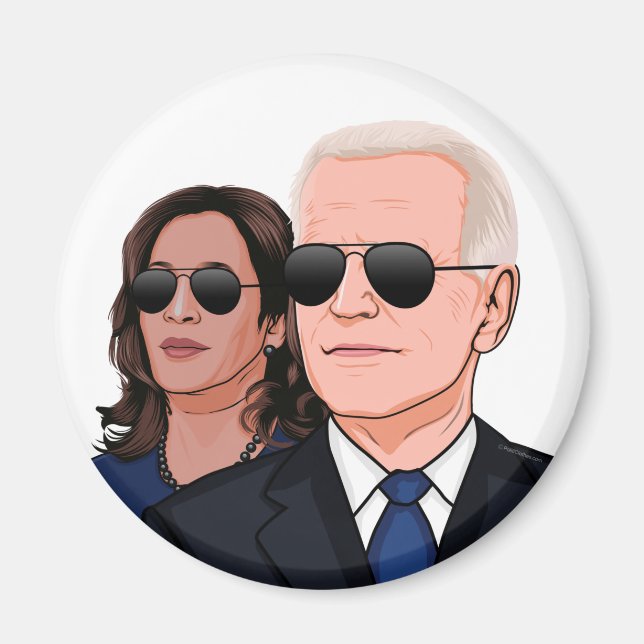 Joe und Kamala Aviators Magnet (Vorne)