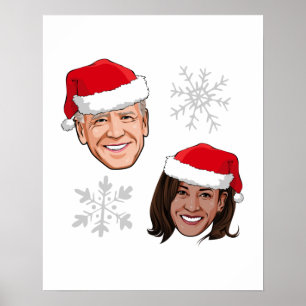 JOE UND KAMALA SNOWFLAKES POSTER