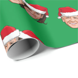 Joe und Kamala Weihnachten Geschenkpapier