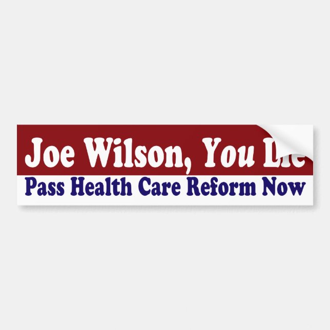 Joe Wilson, liegen Sie Autoaufkleber (Vorne)
