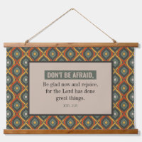 Joel 2:21 nicht abscheulich Retro-Muster