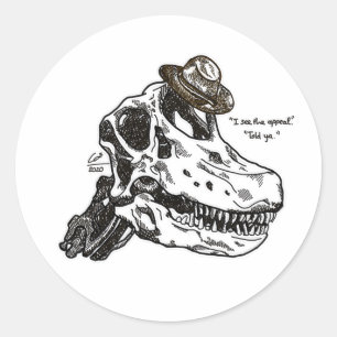 JOEL DINOSAUR DER LETZTE TEIL 2 RUNDER AUFKLEBER
