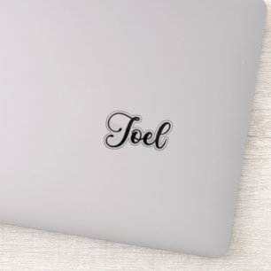 Joel Name - Handgeschriebene Kalligrafie Aufkleber