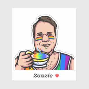 JoeMLyman Rainbow-Tasse Aufkleber