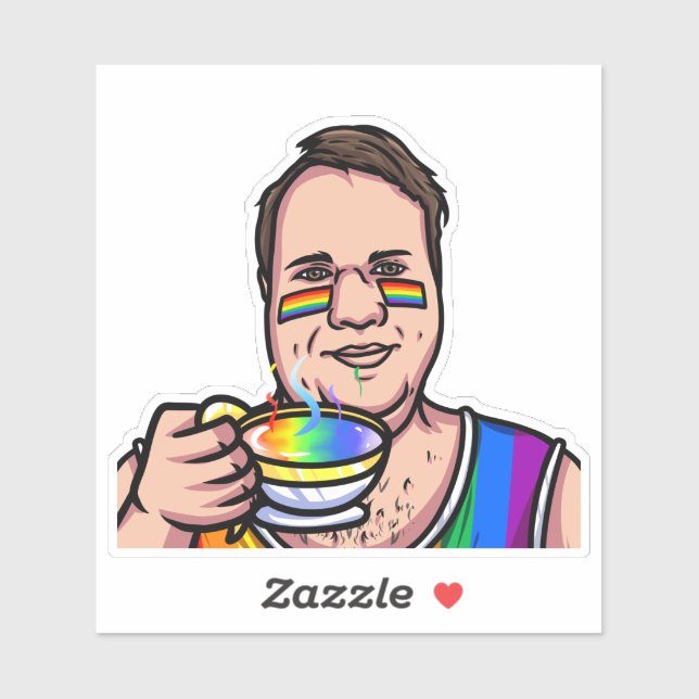 JoeMLyman Rainbow-Tasse Aufkleber (Blatt)