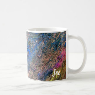 Joe's Abstrakte Art - Blue and Pink - Coffee Cups Kaffeetasse