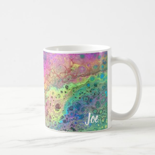 Joe's Abstrakte Kunst - Radical Rainbow - Coffee C Kaffeetasse (Rechts)