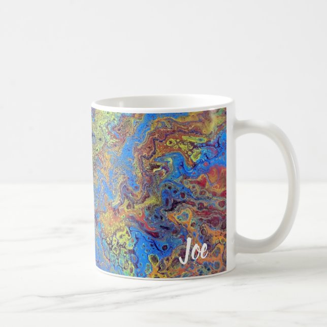 Joe's Abstrakte Kunst - Radikale Inseln - Kaffeeku Kaffeetasse (Rechts)