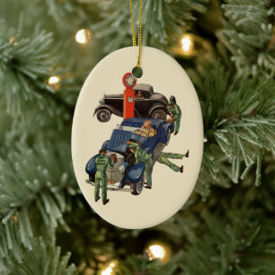 Joe's Full Service Gas Station, Vintages Geschäft Keramikornament