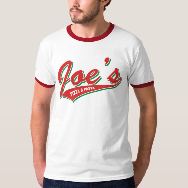 Joes Pizza u. Teigwaren T-Shirt (Vorderseite)