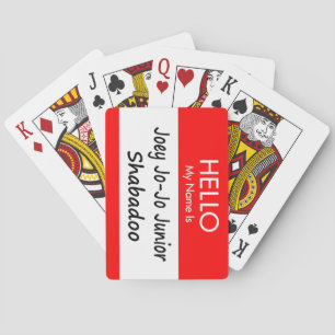 "Joey Jo-Jo Junior Shabadoo" Spielkarten