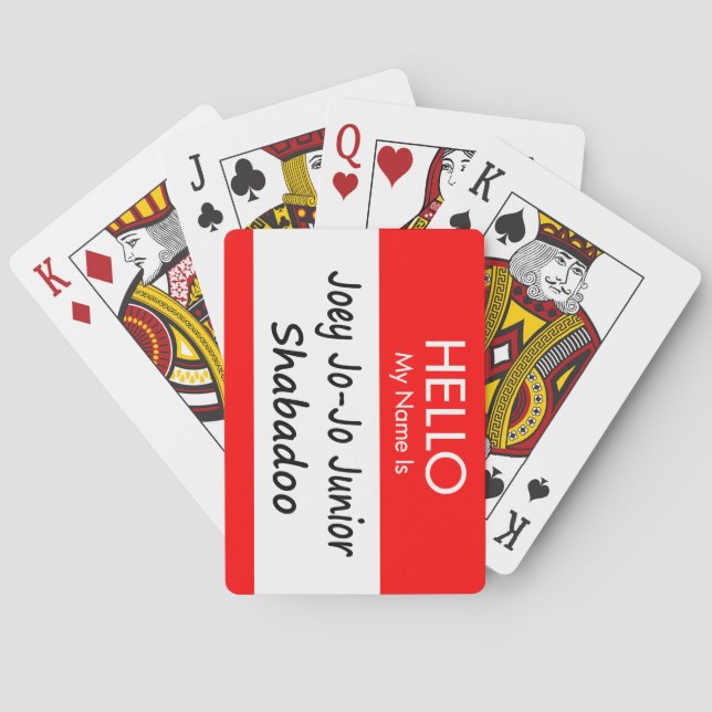 "Joey Jo-Jo Junior Shabadoo" Spielkarten (Rückseite)