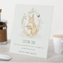 Joey Mama Kangaroo Floral Baby Shower Custom Party