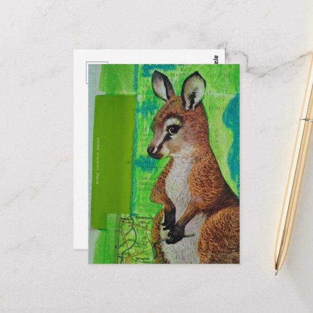 Joey Mixed Media Postkarte (Vorderseite/Rückseite Beispiel)