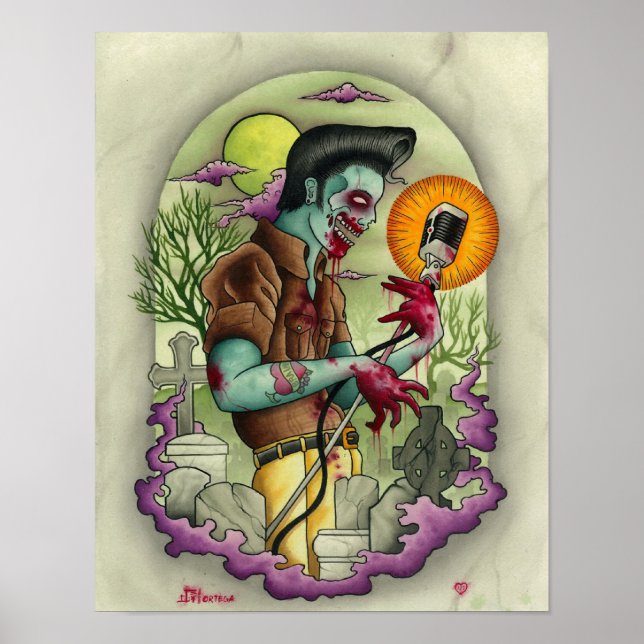 Joey Ortega Zombie King Poster (Vorne)
