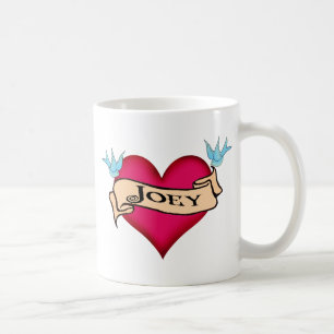 Joey - T-Shirts & Geschenke mit individuellem Herz Tasse