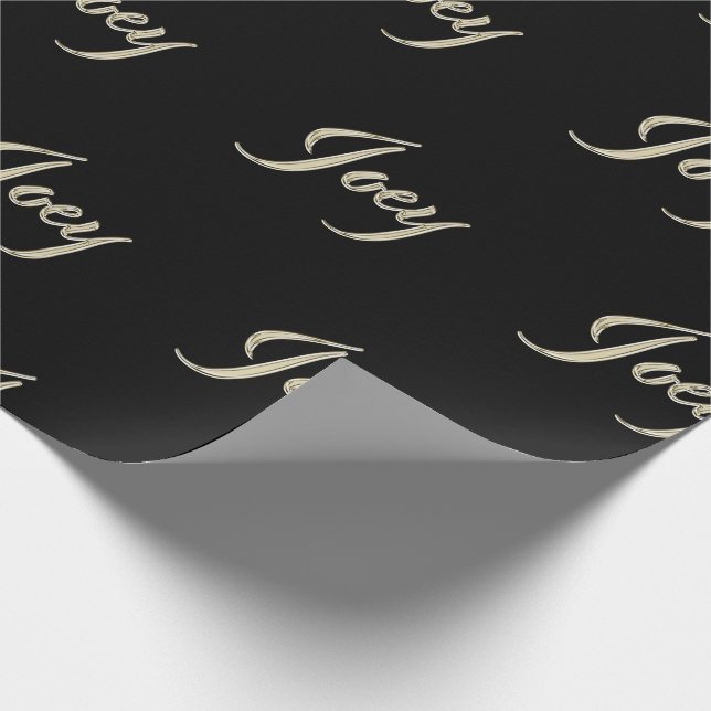 Joey Vorname Name edles Geschenkpapier Papier (Ecke)