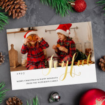 Joful Christmas Family Foto Modernes Drehbuch